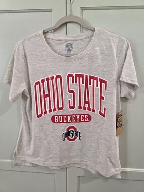 Women's Rivalry Threads 91 Ash Ohio State Buckeyes T-shirt NWT Size M
